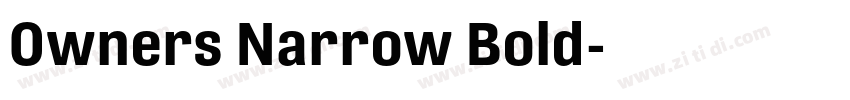 0wners Narrow Bold字体转换 0wners Narrow Bold字体转换